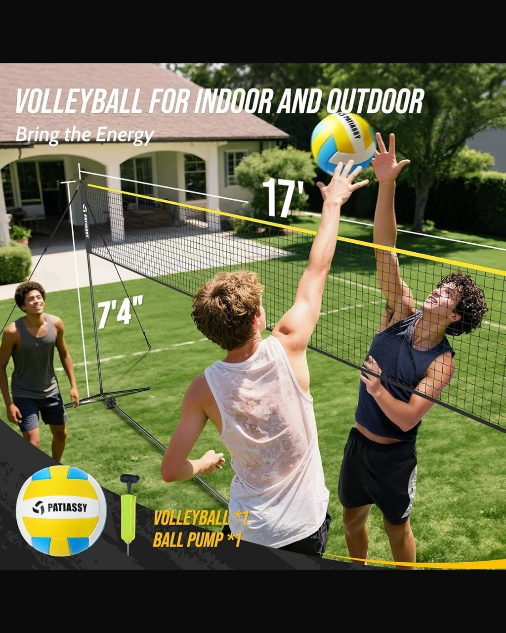 Volleyball/Badminton 17' Net
