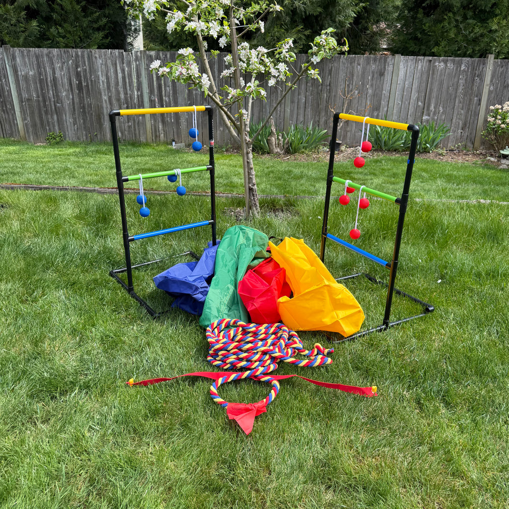 Ladder Toss, Tug of War Rope and Potato Bag Race Combo