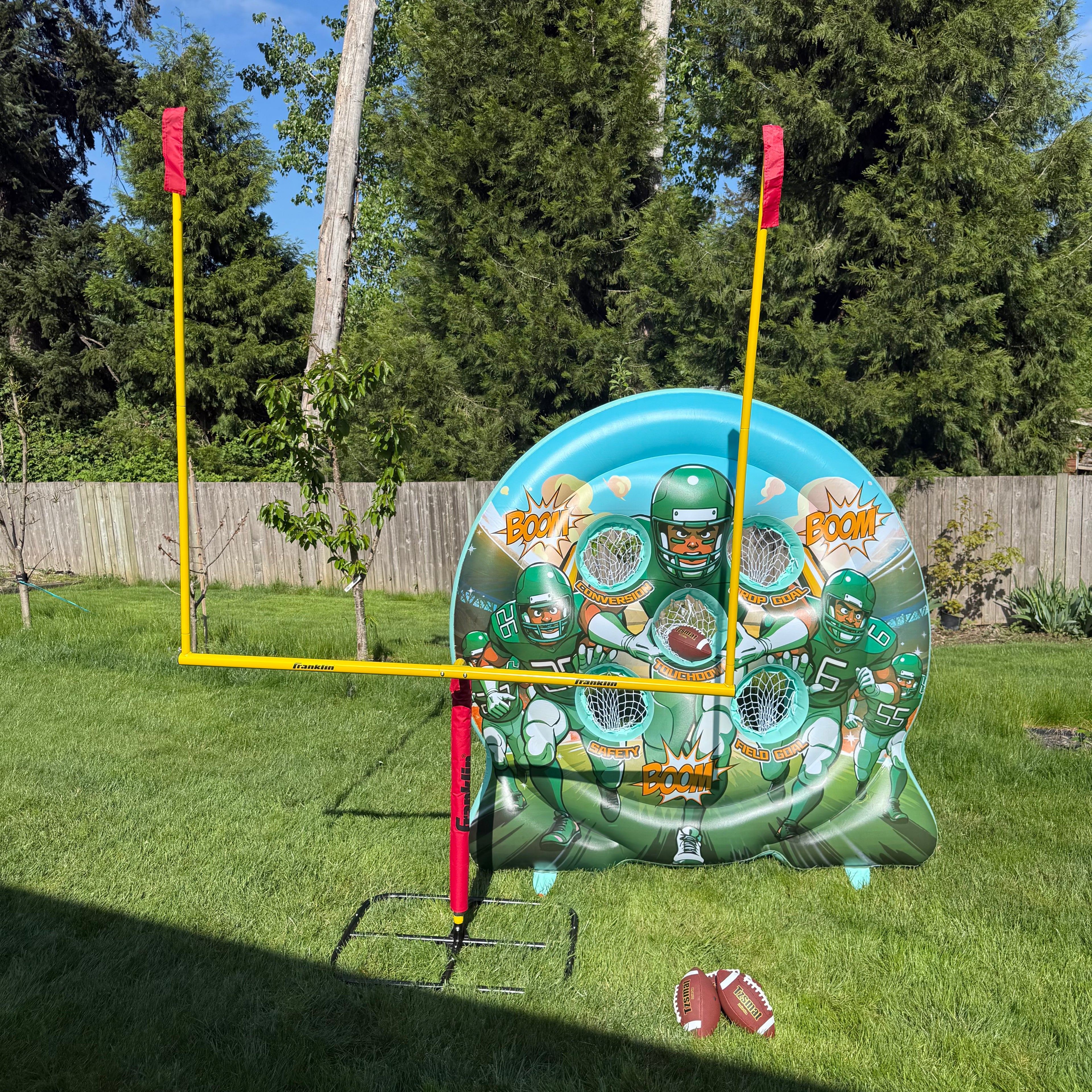 Football Target & Goal Post Combo