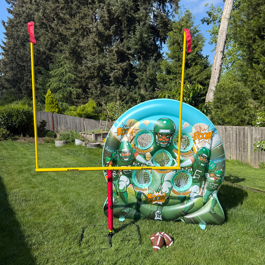 Football Target & Goal Post Combo