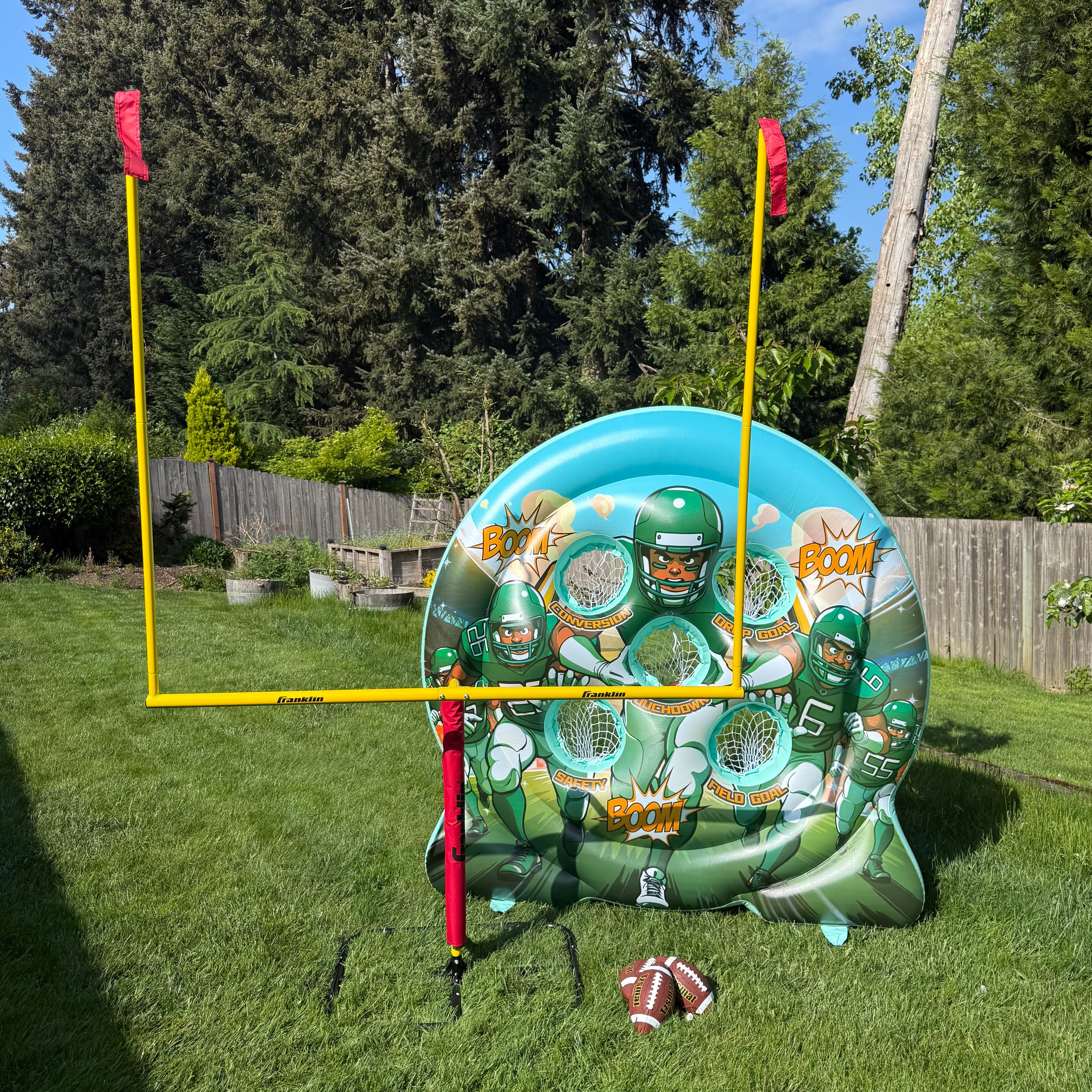 Football Target & Goal Post Combo
