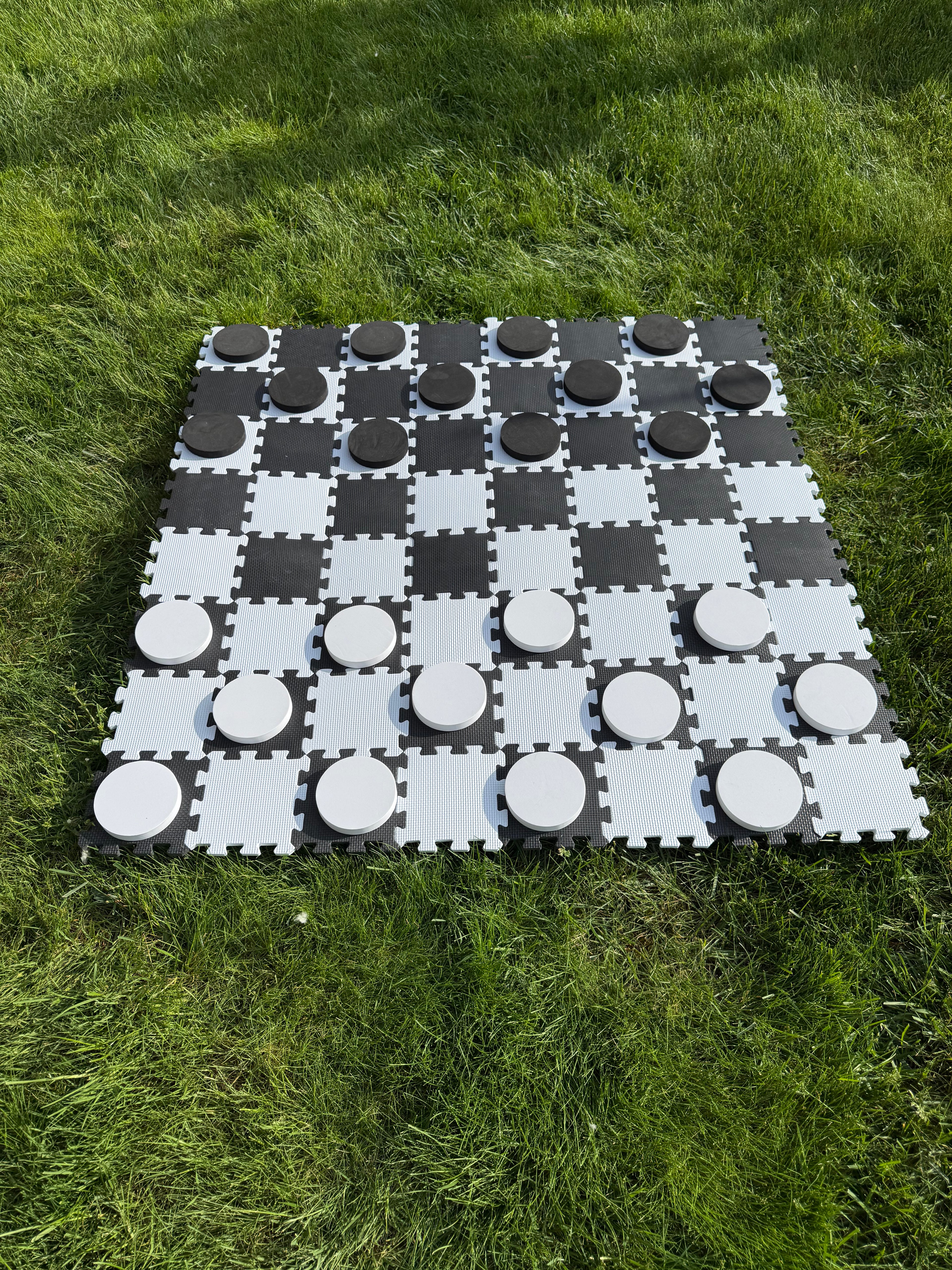 Giant Checkers & Jenga Combo