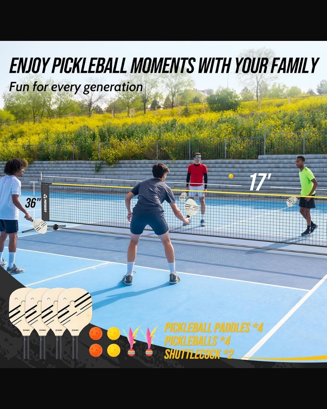 Pickleball 17' Net